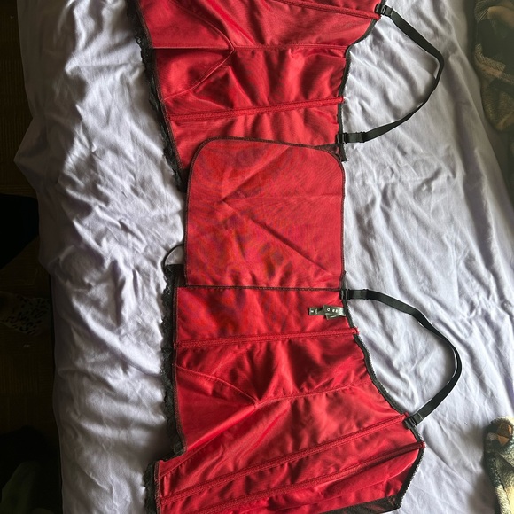 Torrid Red and Black Lace Shapewear Corset - Picture 2 of 5